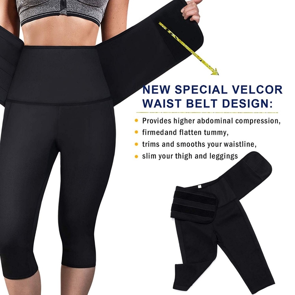NEOPRENE LEGGINS W/ SLIMMING BELT